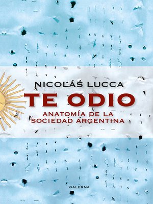 cover image of Te odio
